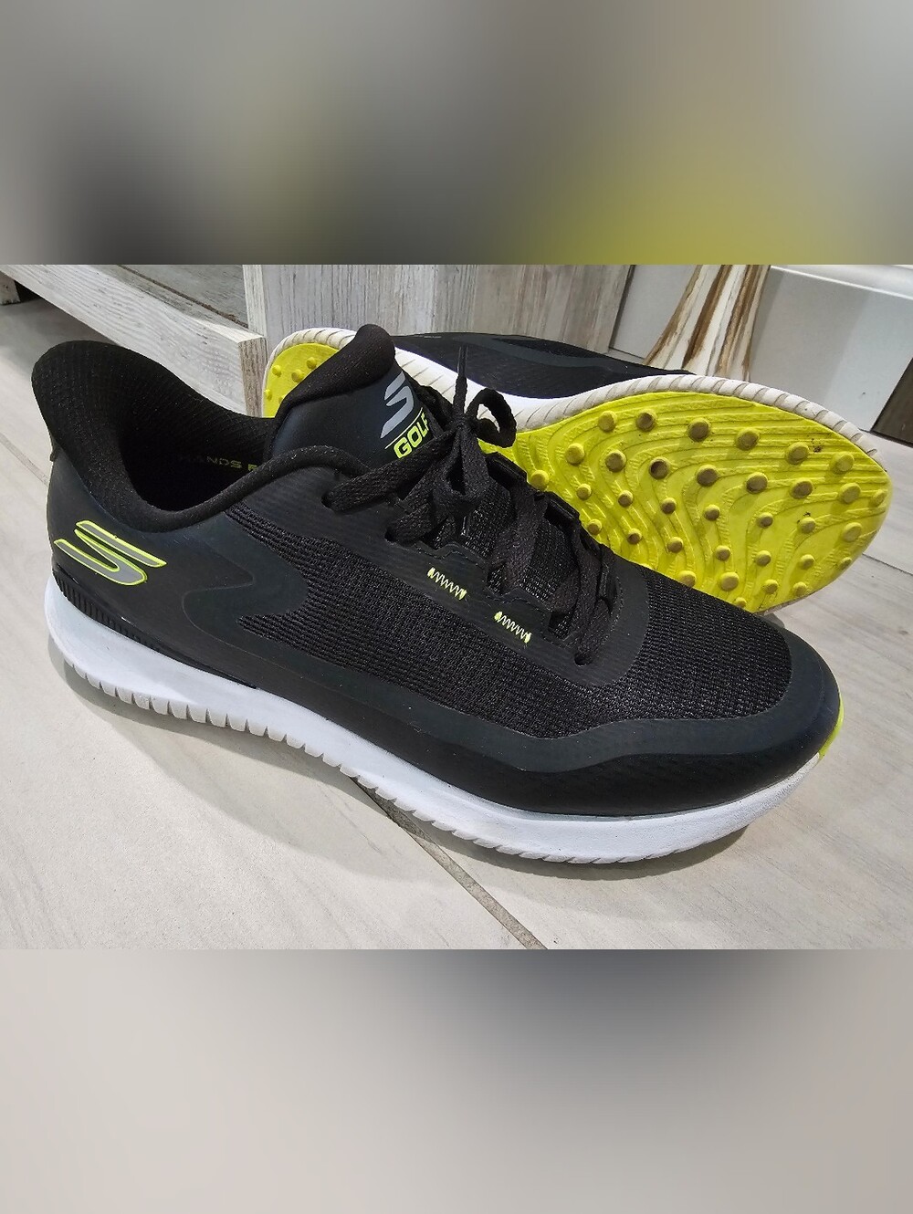 Skechers Golf Slip Ins Men's Black Golf Sneakers Size 8